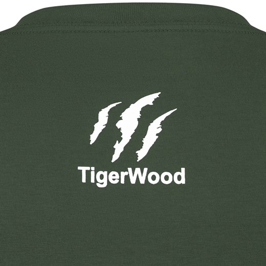 T-shirt męski Tigerwood zielony na wiosnę 
