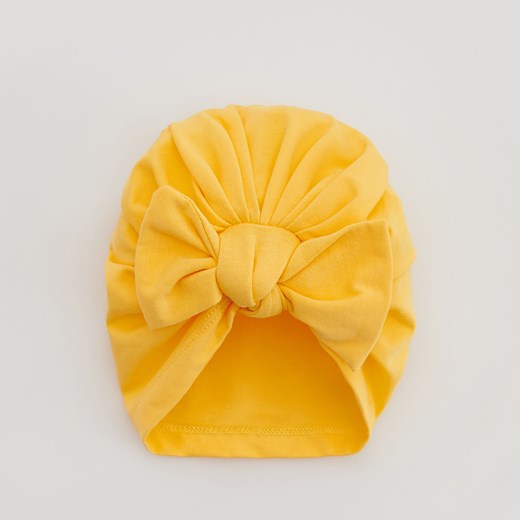 Reserved - Dzianinowa czapka - Żółty Reserved 6-12 miesięcy promocja Reserved