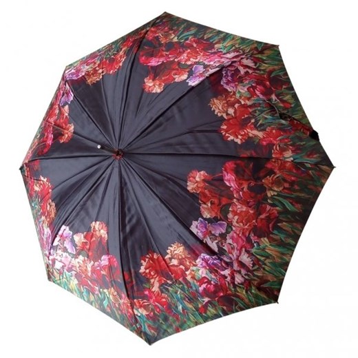 Czerwone kwiaty - parasol długi satyna Zest 21664 Zest  Parasole MiaDora.pl