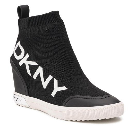 Sneakersy DKNY - Catelin Wedge Snea K2149328 Black/White 005 37 eobuwie.pl