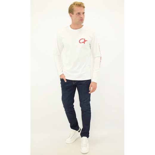 Longsleeve męski Calvin Klein Jeans biały (S) Calvin Klein S Royal Shop okazyjna cena