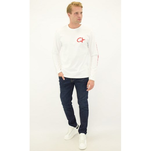 Longsleeve męski Calvin Klein Jeans biały (XL) Calvin Klein XL wyprzedaż Royal Shop