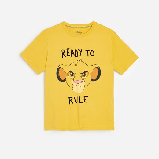 Reserved - Bawełniany t-shirt Król Lew - Żółty Reserved 140 promocja Reserved