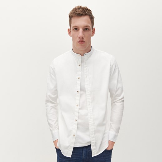 Reserved - Koszula slim fit ze stójką - Biały Reserved L promocyjna cena Reserved