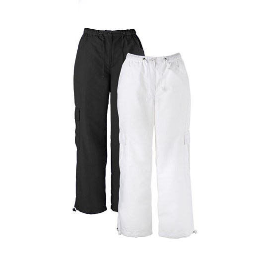 Spodnie 7/8 z wygodnym paskiem (2 pary) | bonprix 48 bonprix