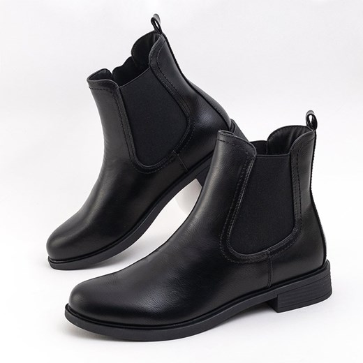 Klasyczne czarne sztyblety Kepti - Obuwie Royalfashion.pl 39 royalfashion.pl