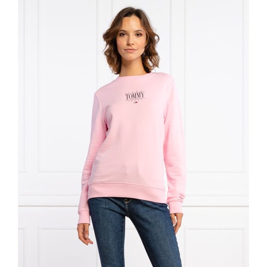Bluza damska Tommy Jeans różowa z napisem 