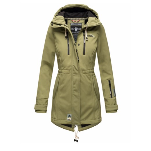 Damska zimowa kurtka softshell Marikoo ZIMTZICKE z kapturem, oliwkowa - Rozmiar:XS Marikoo 3XL WARAGOD.pl