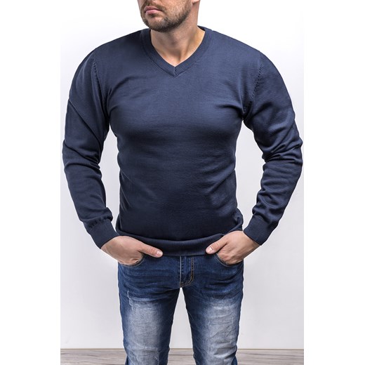 bluza /sweter męski 2200 - granatowy ze sklepu Risardi w kategorii Swetry męskie - zdjęcie 120320278