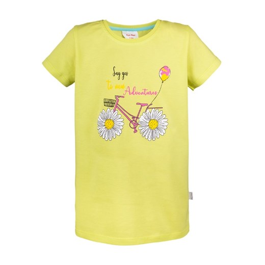 T-shirt dziewczęcy, limonkowy, rower, Tup Tup Tup Tup 128 wyprzedaż smyk