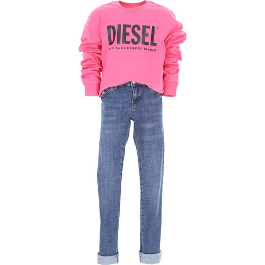 Diesel Koszulka Dziecięca dla Dziewczynek, fuksja, Bawełna, 2021, 10Y 12Y 14Y 16Y 4Y 6Y 8Y Diesel 10Y RAFFAELLO NETWORK