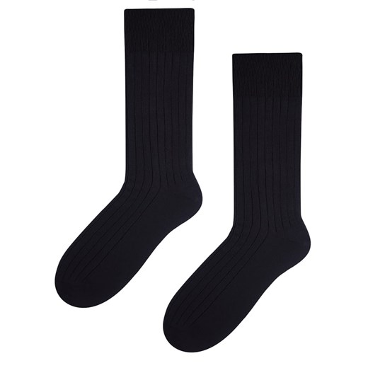 Skarpety klasyczne bawełniane prążki czarne Regina Socks 39-42 Estera Shop