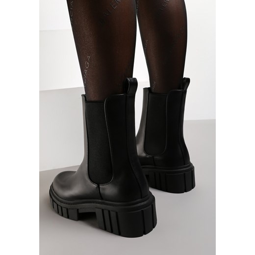 Czarne Botki Acheis Renee 40 renee.pl