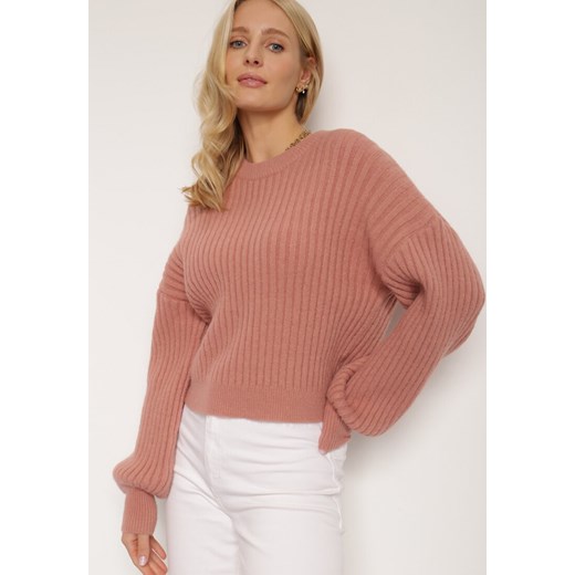Ciemnoróżowy Sweter Euphosa Renee S Renee odzież