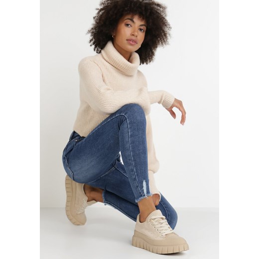 Niebieskie Jeansy Skinny Phinaleia L Born2be Odzież