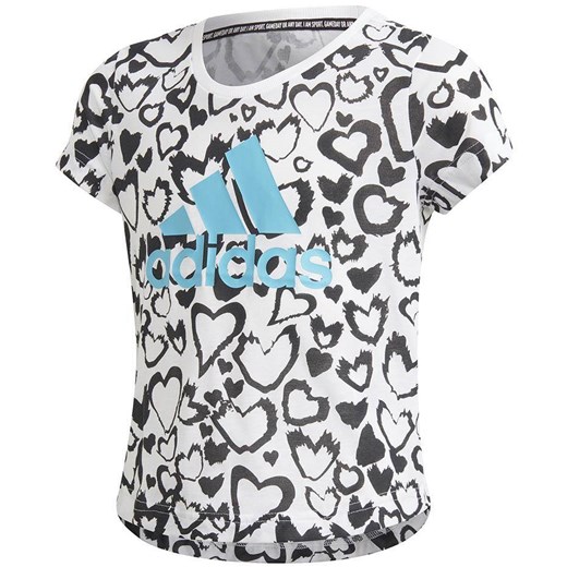 Koszulka dla dzieci adidas Must Haves Graphic Tee biała GE0937 okazja Bagażownia.pl
