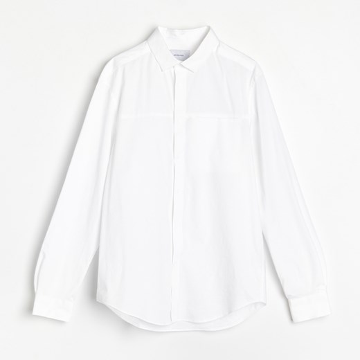 Reserved - Bawełniana koszula regular fit - Biały Reserved L okazja Reserved