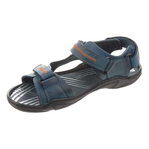 Sandały męskie Buty Olivier z klamrą casual granatowe