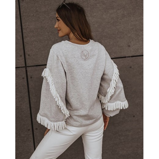 Bluza damska szara Olavoga boho