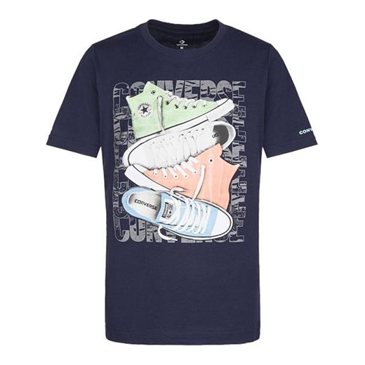 T-shirt chłopięce Converse granatowy 