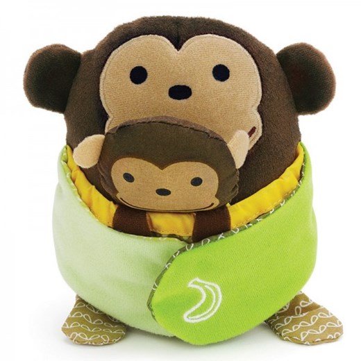 Edukacyjna przytulanka Małpka z serii Hug&Hide moda-mini zielony 