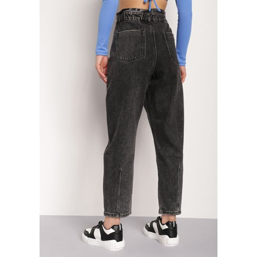 Ciemnoszare Jeansy Slouchy Calinna Renee 2XL Renee odzież