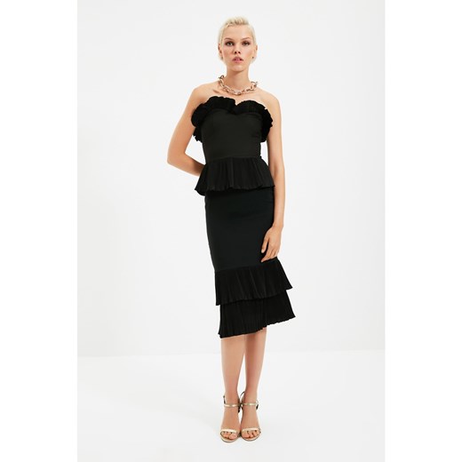 Trendyol Black Collar Detailed Dress Trendyol 34 Factcool