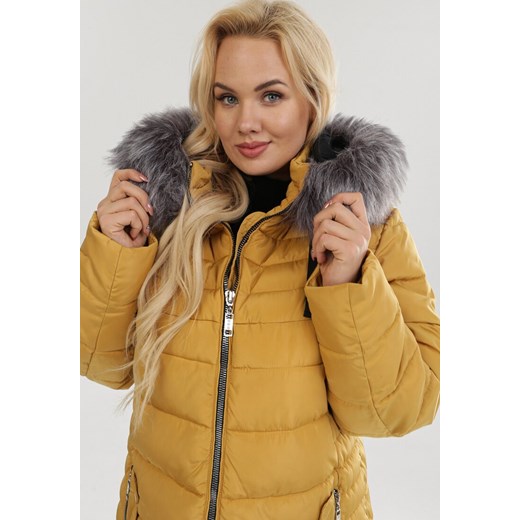 Żółta Kurtka Dirgebeam 6XL Born2be Odzież