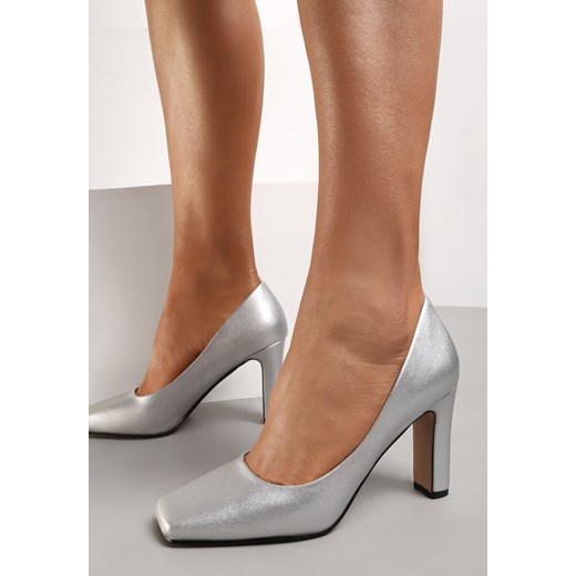 Srebrne Czółenka Thessedeia Renee 36 renee.pl