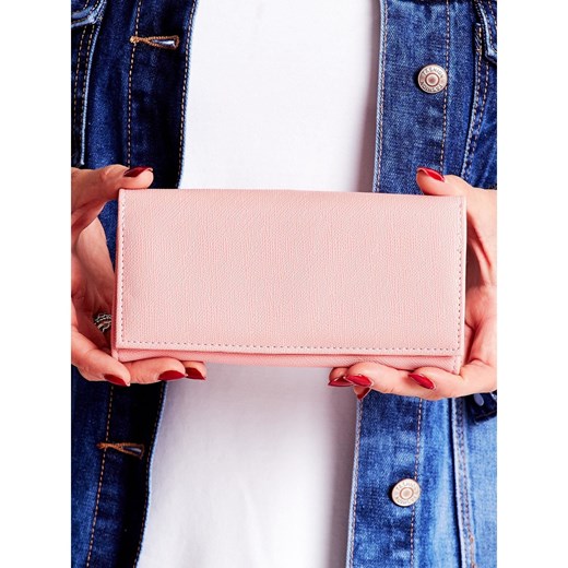 Różowy portfel ze sztucznej skóry Fashionhunters One size Factcool