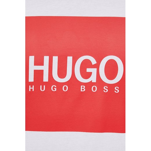 Koszula męska Hugo Boss z klasycznym kołnierzykiem biała w kratkę 