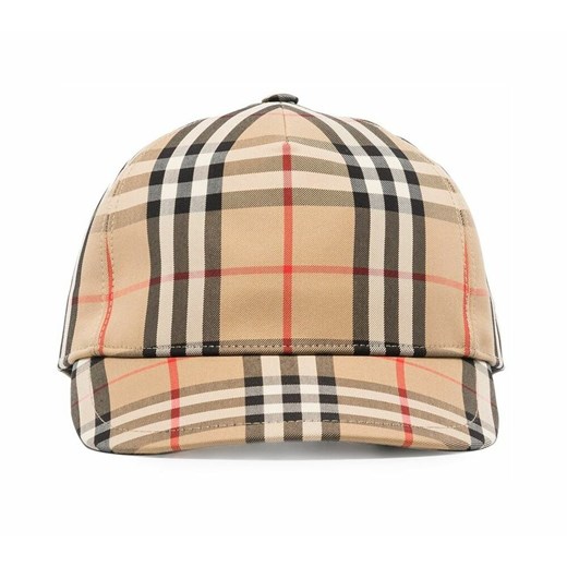 Czapka w kratkę Vintage Burberry L showroom.pl