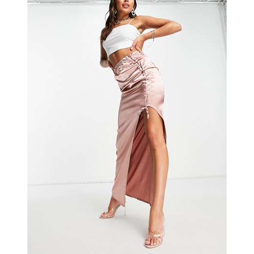 Spódnica Femme Luxe różowa maxi 