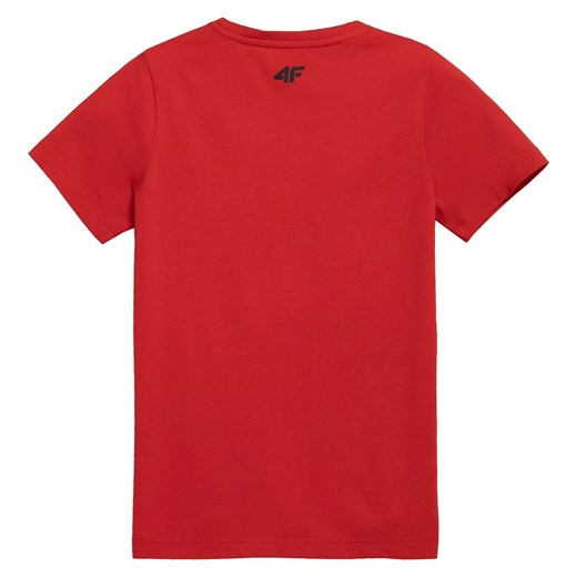 4F t-shirt chłopięce z krótkimi rękawami bawełniany 