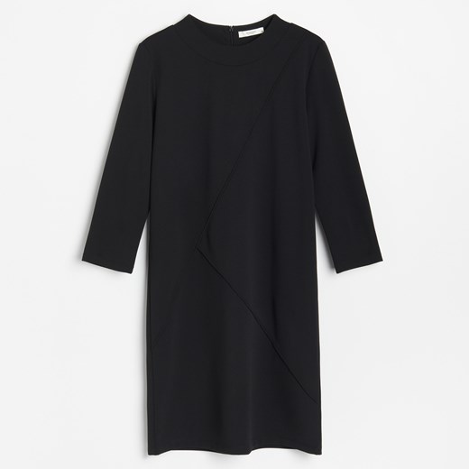 Reserved - Dzianinowa sukienka - Czarny Reserved XS promocja Reserved