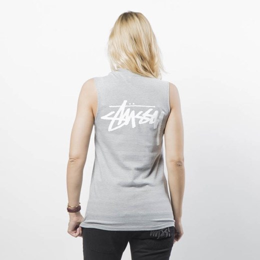 Koszulka damska Stussy Tank Top Stock Raw Muscle Tee grey heather WMNS Stussy S bludshop.com okazja