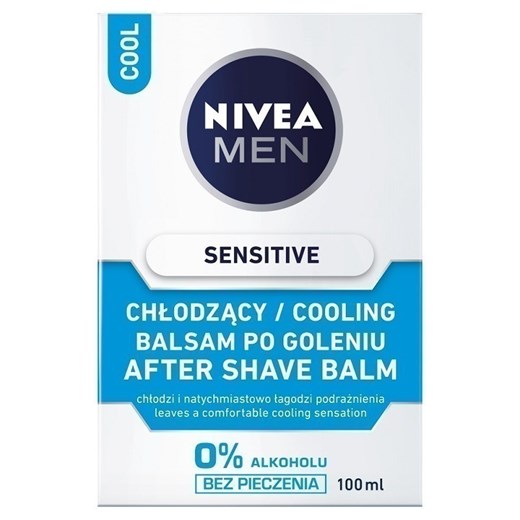 NIVEA Men A/S Balsam Sensitive Cool 100ml Nivea 100 ml wyprzedaż SuperPharm.pl