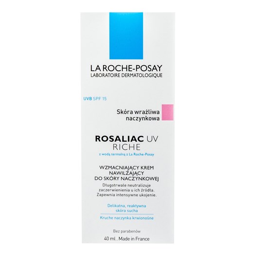 La Roche-Posay Rosaliac UV Riche wzmacniający krem do cery naczyniowej 40ml 40 ml SuperPharm.pl promocja