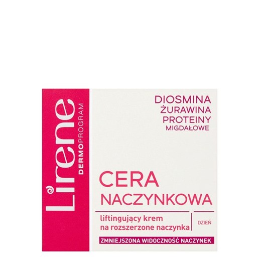 Lirene Cera Naczynkowa - liftingujący krem przeciwzmarszczkowy na dzień 50ml Lirene 50 ml promocyjna cena SuperPharm.pl