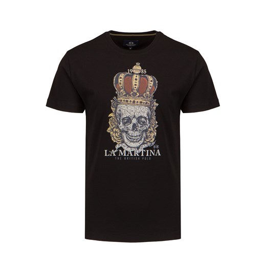 T-shirt męski La Martina z krótkim rękawem w nadruki 