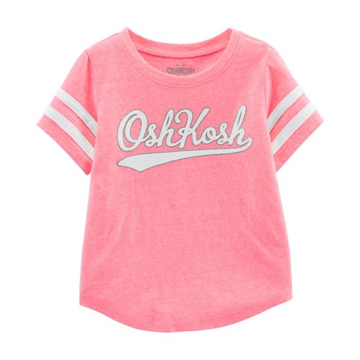 T-shirt z LOGO różowy Oshkosh 72 promocja Carter's OshKosh