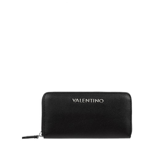 Czarny portfel damski Valentino Bags z aplikacją 