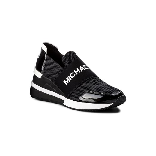 Skórzane sneakersy na koturnie Felix - Michael Kors 43T8FXFS3D 001 10 StepTop Polska