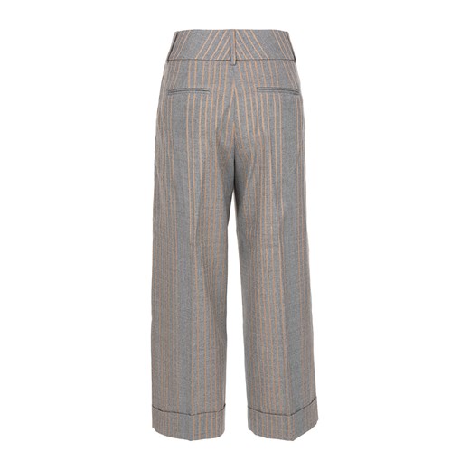  Projekty Pantalone flanella rigata Peserico showroom szary spodnie damskie HFQAH