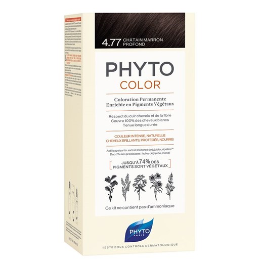 Phyto Phytocolor 4.77 Intensywny Kasztanowy Brąz - farba do włosów 1szt Phyto  okazyjna cena SuperPharm.pl