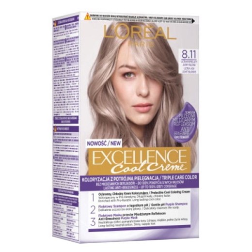 L’Oréal Paris Excellence - Farba do włosów Cool Creme 8.11 1szt  okazja SuperPharm.pl