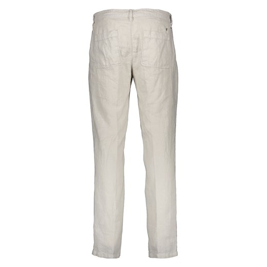Lniane spodnie w kolorze jasnoszarym W33/L32 promocyjna cena Limango Polska