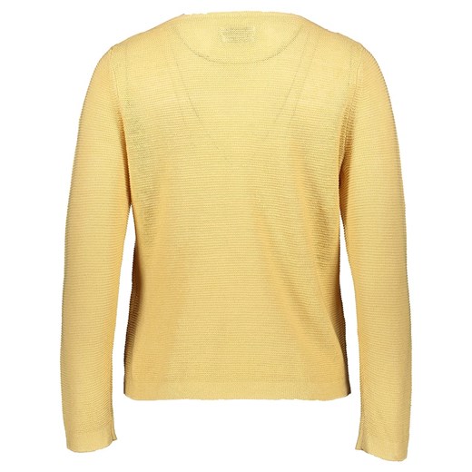 Lniany sweter w kolorze żółtym XL wyprzedaż Limango Polska