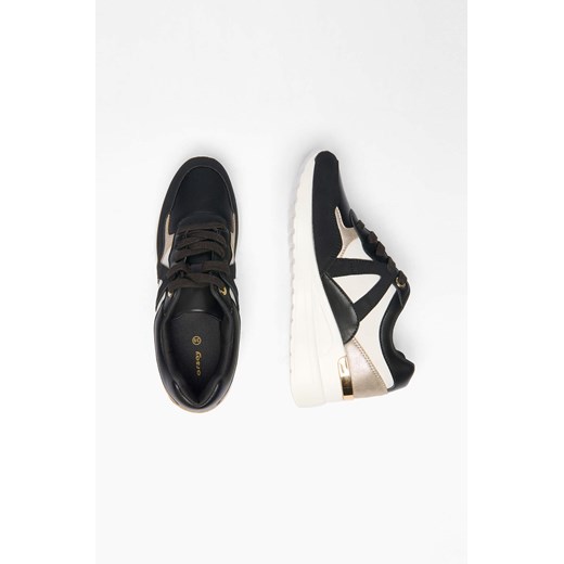 Buty sportowe damskie ORSAY sneakersy czarne sznurowane
