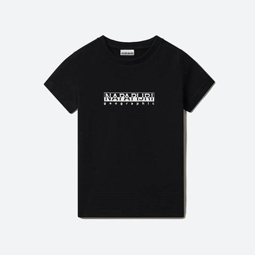 T-shirt chłopięce Napapijri czarny z krótkim rękawem 